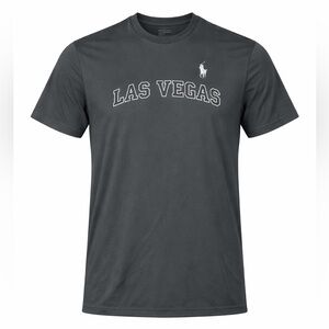 Polo Ralph Lauren Performance T Shirt Large Tall Gray Las Vegas Pony Logo